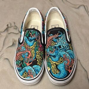 Vans Artist Series Ocean Slip-On Sneakers